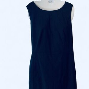 Talbots Navy blue Sleeveless MIdi dress 12